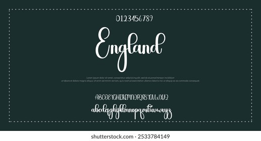 Fonte elegante maiúscula minúscula e número. fonte casamento, Classic Lettering minimal Fashion Designs. Tipografia modernas fontes serif conceito vintage decorativo regular. ilustração vetorial