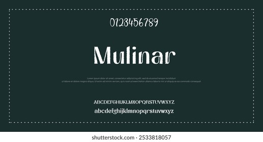 Elegant Font Uppercase Lowercase and Number. wedding font, Classic Lettering Minimal Fashion Designs. Typography modern serif fonts regular decorative vintage concept. vector illustration