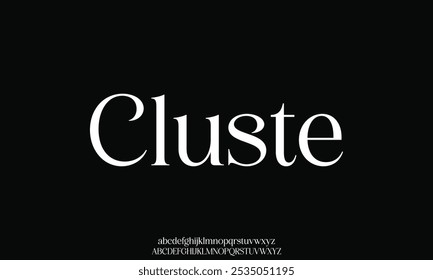 Elegant Font Uppercase Lowercase and Number. Classic Lettering Minimal Fashion Designs. Typography modern serif fonts regular decorative vintage concept.