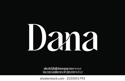 Elegant Font Uppercase Lowercase and Number. Classic Lettering Minimal Fashion Designs. Typography modern serif fonts regular decorative vintage concept.