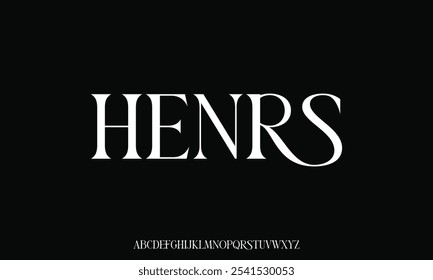 Elegant Font Uppercase Lowercase and Number. Classic Lettering Minimal Fashion Designs. Typography modern serif fonts regular decorative vintage concept.