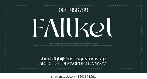 Fonte Elegante Número Minúsculo Maiúsculo E E Comercial. Clássico Lettering minimal Fashion Designs. Tipografia modernas fontes serif conceito vintage decorativo regular. ilustração vetorial