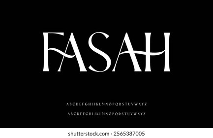 Elegant Font Uppercase Lowercase and Number. wedding font, Classic Lettering Minimal Fashion Designs. Typography modern serif fonts regular decorative vintage concept. vector illustration