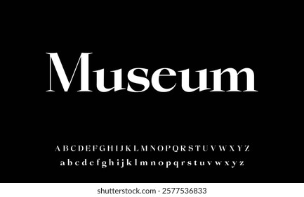 Elegant Font Uppercase Lowercase and Number. wedding font, Classic Lettering Minimal Fashion Designs. Typography modern serif fonts regular decorative vintage concept. vector illustration