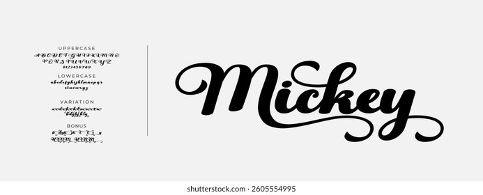 Elegant Font Uppercase Lowercase And Number. Classic Lettering Minimal Fashion Designs. Typography modern serif fonts regular decorative vintage concept. vector illustration