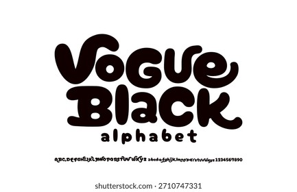 Elegant Font Uppercase Lowercase and Number. Classic Lettering Minimal Fashion Designs. Typography fonts regular decorative vintage concept. vector illustration