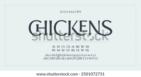 Elegant Font Uppercase Lowercase and Number. Classic Lettering Minimal Fashion Designs. Typography modern serif fonts regular decorative vintage concept. vector illustration