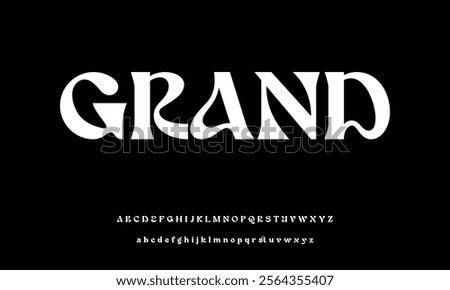 Elegant Font Uppercase Lowercase and Number. wedding font, Classic Lettering Minimal Fashion Designs. Typography modern serif fonts regular decorative vintage concept. vector illustration