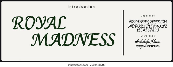 Elegant Font Uppercase Lowercase. Elegant Script Font Classic Lettering Minimal Fashion Designs. Typography modern serif fonts regular decorative vintage concept. vector illustration