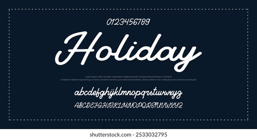 Elegante Schriftart Großbuchstaben Kleinbuchstaben. Elegante Schrift Klassische Schrift minimale Mode Designs. Typografie moderne Serifenschriftarten regelmäßige dekorative Vintage-Konzept. Vektorgrafik