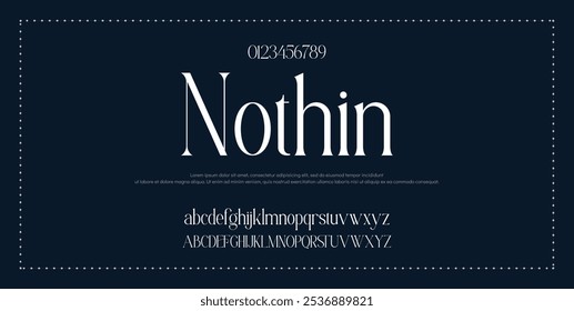 Elegant Font Uppercase Lowercase. Elegant Script Font Classic Lettering Minimal Fashion Designs. Typography modern serif fonts regular decorative vintage concept. vector illustration