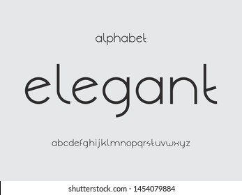 Elegant font. Vector alphabet letters. Typeface design. Typography Graphic