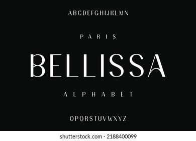 Elegant font vector design, suitable for magazine, poster and creative design. Vector illustration