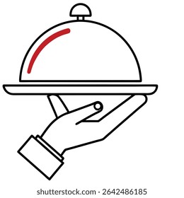 Elegant Food Service High-Quality Restaurant Illustration