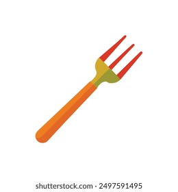 Elegante Ilustración vectorial de tenedor, utensilios de cocina de diseño de Vector.