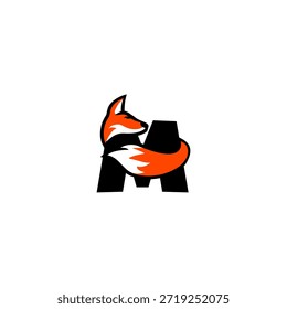 Forma elegante de la letra M del zorro, creando un logotipo liso y elegante para la marca superior y el diseño creativo