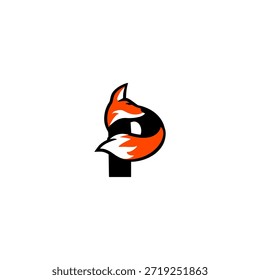 Elegante Fuchs Letter P Form, Schaffung eines glatten und stilvollen Logo für Premium-Branding und kreatives Design