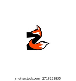 Forma elegante de la letra Z del zorro, creando un logotipo suave y elegante para una marca premium y un diseño creativo