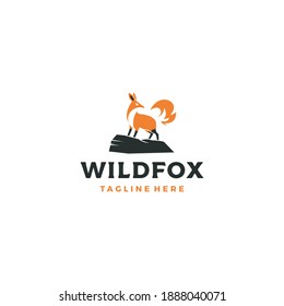 Ilustración vectorial de diseño elegante del logotipo Fox