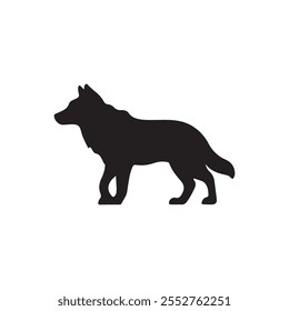 Elegant Fox Silhouette Vector Illustration – Perfect for Wildlife Designs and Logos