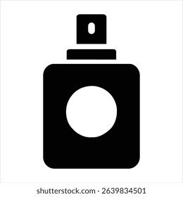 Elegant Fragrance Minimalist Design Stylish Perfume Bottle Icon Aroma Essence Beauty Fresh Cosmetic