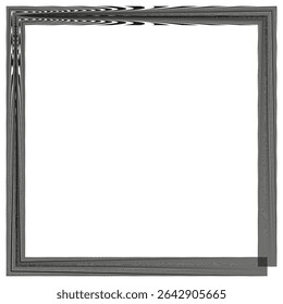 Elegant frame border. Ornate decorative element. Intricate Vector scroll. Stylish page accent.