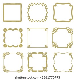 Elegant frame collection. decorative borders 