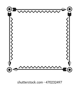 elegant frame decoration isolated vector illustration design