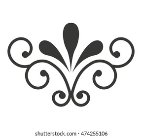 elegant frame decoration isolated vector illustration design