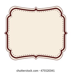 elegant frame decoration isolated vector illustration design