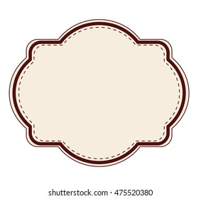 elegant frame decoration isolated vector illustration design