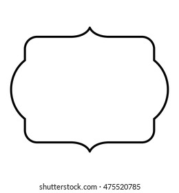 elegant frame decoration isolated vector illustration design