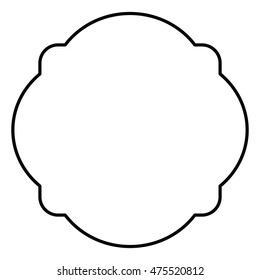 elegant frame decoration isolated vector illustration design