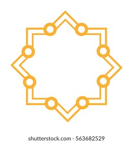 elegant frame decorative icon