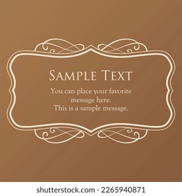 elegant frame. design template. A set of gorgeous frames.