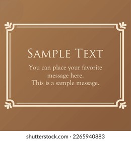 elegant frame. design template. A set of gorgeous frames.