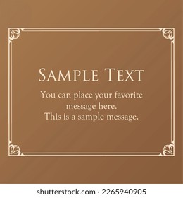 elegant frame. design template. A set of gorgeous frames.