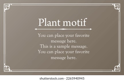 elegant frame. design template. A set of gorgeous frames.