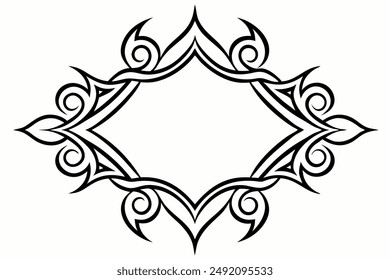Elegant Frame Design with White Background, Vector Illustration, Cartoons, Clipart, Line Art, Elegant frame design vector with white background, perfect for illustrations, cartoons, clipart, and line 