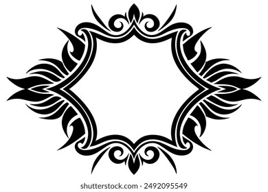 Elegant Frame Design with White Background, Vector Illustration, Cartoons, Clipart, Line Art, Elegant frame design vector with white background, perfect for illustrations, cartoons, clipart, and line 