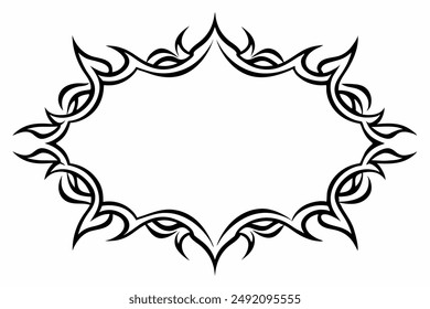 Elegant Frame Design with White Background, Vector Illustration, Cartoons, Clipart, Line Art, Elegant frame design vector with white background, perfect for illustrations, cartoons, clipart, and line 