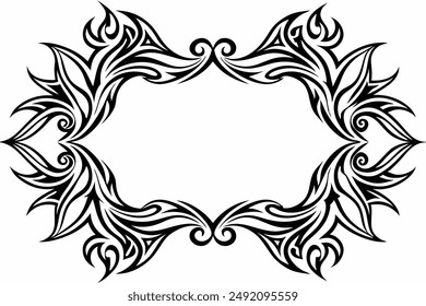 Elegant Frame Design with White Background, Vector Illustration, Cartoons, Clipart, Line Art, Elegant frame design vector with white background, perfect for illustrations, cartoons, clipart, and line 