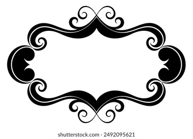 Elegant Frame Design with White Background, Vector Illustration, Cartoons, Clipart, Line Art, Elegant frame design vector with white background, perfect for illustrations, cartoons, clipart, and line 