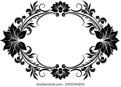 Elegant Frame Design with White Background, Vector Illustration, Cartoons, Clipart, Line Art, Elegant frame design vector with white background, perfect for illustrations, cartoons, clipart, and line 