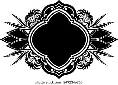 Elegant Frame Design with White Background, Vector Illustration, Cartoons, Clipart, Line Art, Elegant frame design vector with white background, perfect for illustrations, cartoons, clipart, and line 