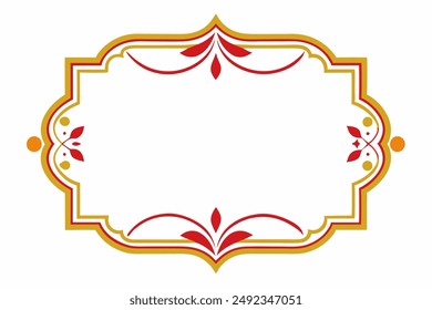 Elegant Frame Design with White Background, Vector Illustration, Cartoons, Clipart, Line Art, Elegant frame design vector with white background, perfect for illustrations, cartoons, clipart, and line 