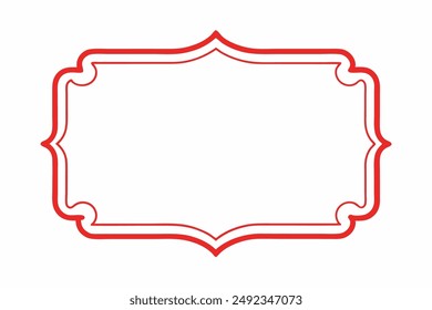 Diseño de marco elegante con fondo blanco, Ilustración vectorial, dibujos animados, Clipart, arte de línea, Vector de diseño de marco elegante con fondo blanco, perfecto para ilustraciones, dibujos animados, Clipart y línea 