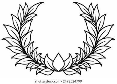 Elegant Frame Design with White Background, Vector Illustration, Cartoons, Clipart, Line Art, Elegant frame design vector with white background, perfect for illustrations, cartoons, clipart, and line 