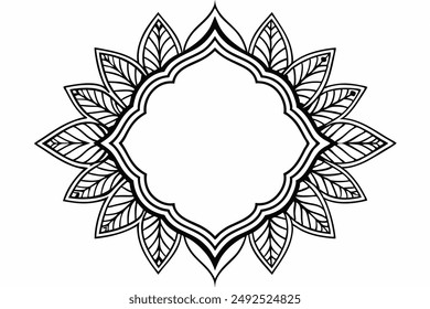 Elegant Frame Design with White Background, Vector Illustration, Cartoons, Clipart, Line Art, Elegant frame design vector with white background, perfect for illustrations, cartoons, clipart, and line 