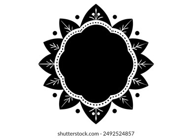 Elegant Frame Design with White Background, Vector Illustration, Cartoons, Clipart, Line Art, Elegant frame design vector with white background, perfect for illustrations, cartoons, clipart, and line 